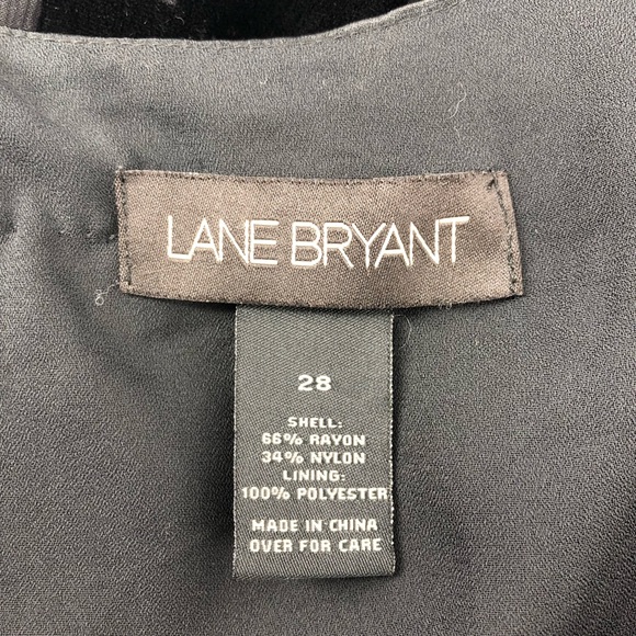 Lane Bryant Black Velvet and Satin Sleeveless Tank - Picture 5 of 6